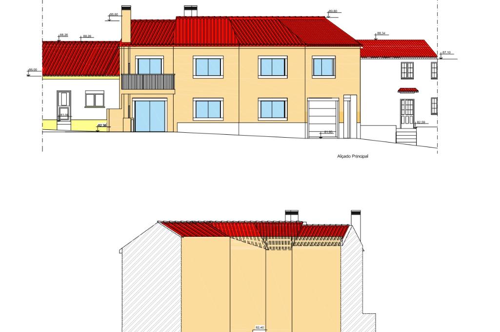 Projeto Aprovado / Lote de terreno para 2 Fogos - Marteleira Lourinhã